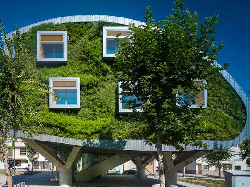 Jardin Vertical en edificio inteligente Malaga