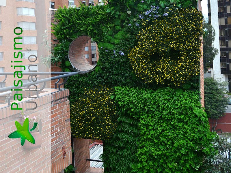jardin vertical edificio privado colombia