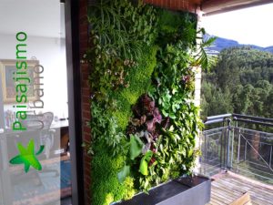 jardin vertical en residencia privada en bogota