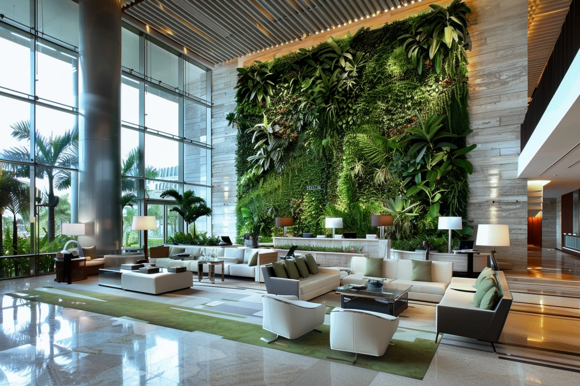 Jardin vertical artificial ejemplo